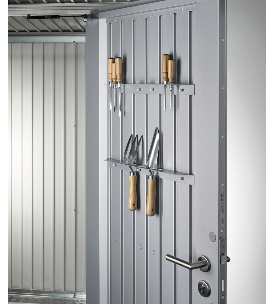 PORTAUTENSILI PER CASETTA AVANTGARDE, HIGHLINE, HIGHBOARD, CONFEZIONE DA 2 UNITÀ - ARGENTO - BIOHORT. 47031